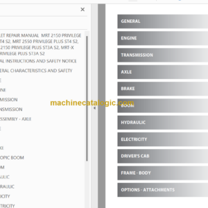 Manitou MRT 2550 PLUS-ST4 S2 REPAIR MANUAL