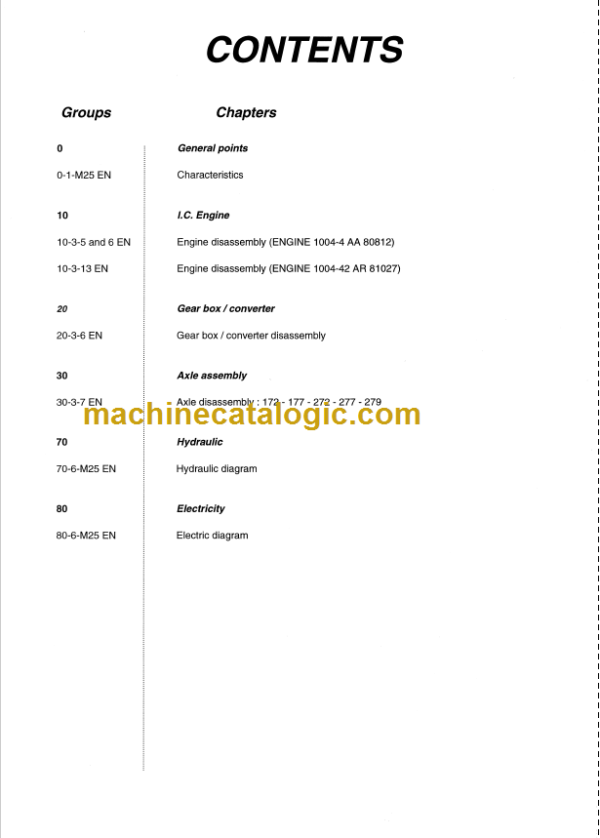 MANITOU M50-4 REPAIR MANUAL