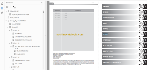 MHT 10230 129M ST4 S1 REPAIR MANUAL