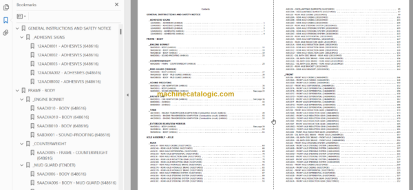 Manitou MLT 845 S5 PARTS CATALOGUE