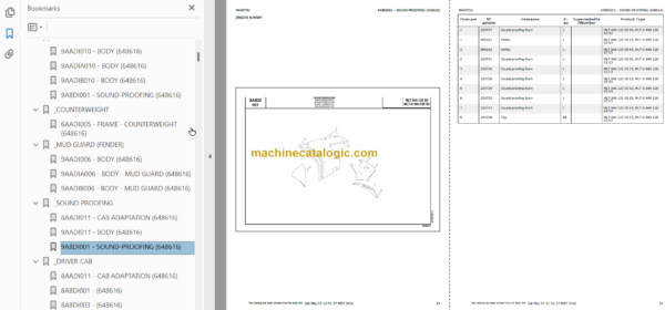 Manitou MLT-X 845 120 S5 PARTS CATALOGUE