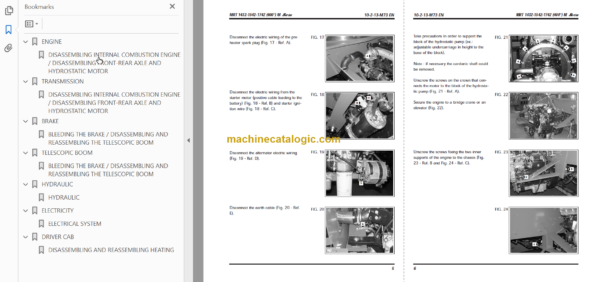 Manitou MRT 1432 M Series REPAIR MANUAL