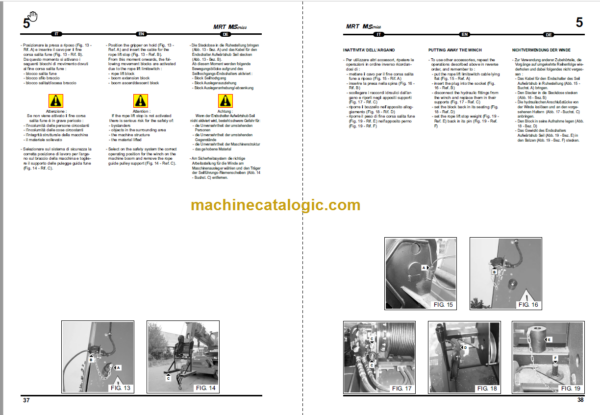 Manitou MRT 1432 M SERIES E2 CRANE OPERATION MANUAL