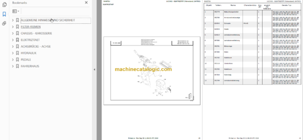 MANITOU ME 418 48V S3-US PARTS CATALOGUE