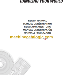 Manitou MRT 1542 M Series REPAIR MANUAL