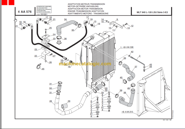 Manitou MLT 940-120 LSU TURBO Series 3-E2 PARTS MANUAL