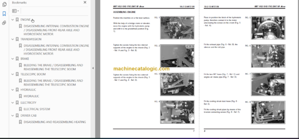 Manitou MRT 1742 M Series REPAIR MANUAL