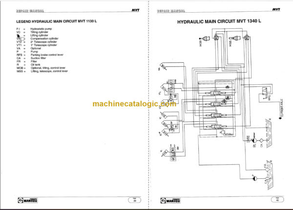 Manitou MVT 1130 L REPAIR MANUAL