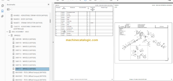 Manitou MLT 735 T3B PARTS CATALOGUE