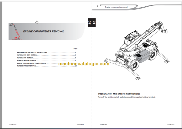 Manitou MRT 1850 EURO 3 REPAIR MANUAL