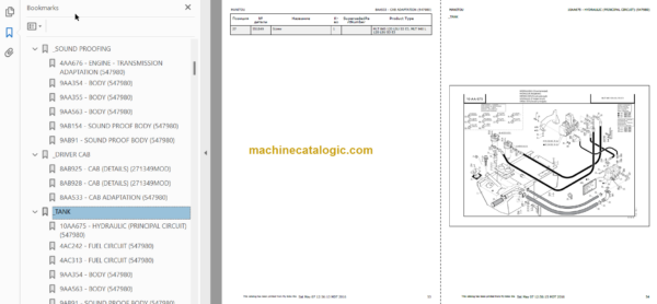 Manitou MLT 845 S3 E3 Parts Catalogue