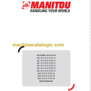 MANITOU MC 25-2 D K ST3A S1 REPAIR MANUAL