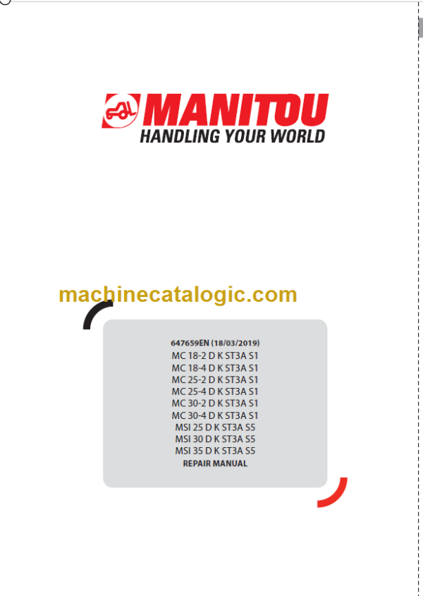 MANITOU MC 25-2 D K ST3A S1 REPAIR MANUAL