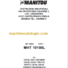 Manitou MHT 10180L E3 PARTS MANUAL
