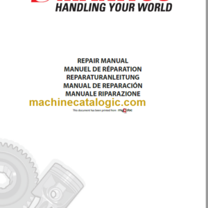 Manitou SLT 415 Repair Manual 2002