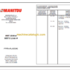 Manitou MRT-X 2540+ PARTS MANUALS