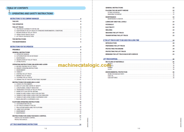 Manitou MLT 840-137 PS Operator's Manual