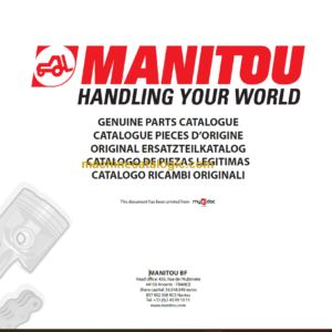 MANITOU ME 420 48V S3-US PARTS CATALOGUE