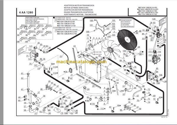 Manitou MLT 634-120 LSU Série G-E3 PARTS CATALOGUE