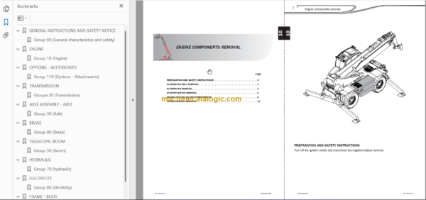 Manitou MRT 2540 EURO 3 REPAIR MANUAL