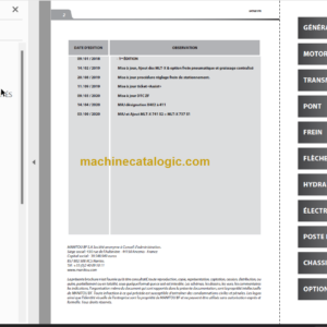 Manitou MLT 635 140 V PLUS D ST4 S2 FR Manuel De Réparation