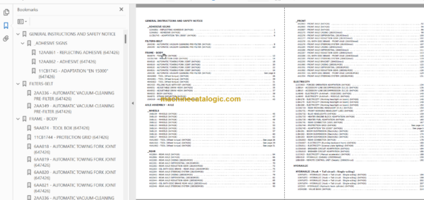 Manitou MLT-X 732 95P ST3A PARTS CATALOGUE