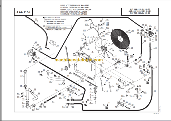 Manitou MLT 735-120 LSU Série 7-E3 PARTS CATALOGUE