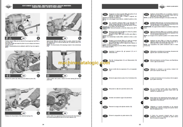 Manitou MRT 1432 MS REPAIR MANUAL FR-EN-ES