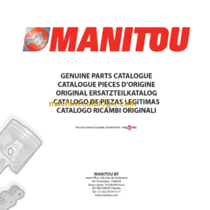 Manitou MLT 634-120 ST3B PARTS CATALOGUE