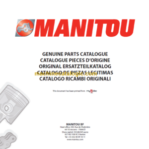 Manitou MLT 634-120PS ST3B PARTS CATALOGUE