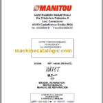 Manitou MRT 1635 MS REPAIR MANUAL FR-EN-ES
