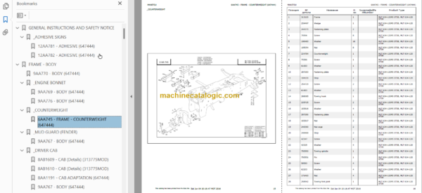 Manitou MLT 634-120PS ST3B PARTS CATALOGUE