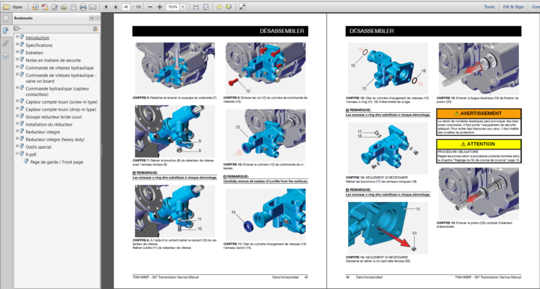 MANUEL DE RÉPARATION Manitou