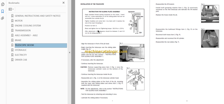 Manitou ML 635 Repair Manual