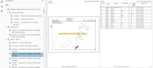 Manitou MLT-X 732 95P ST3A PARTS CATALOGUE