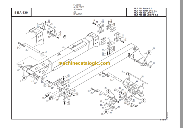 Manitou MLT 735 120 LSU PS Série 3 - E2 PARTS CATALOGUE