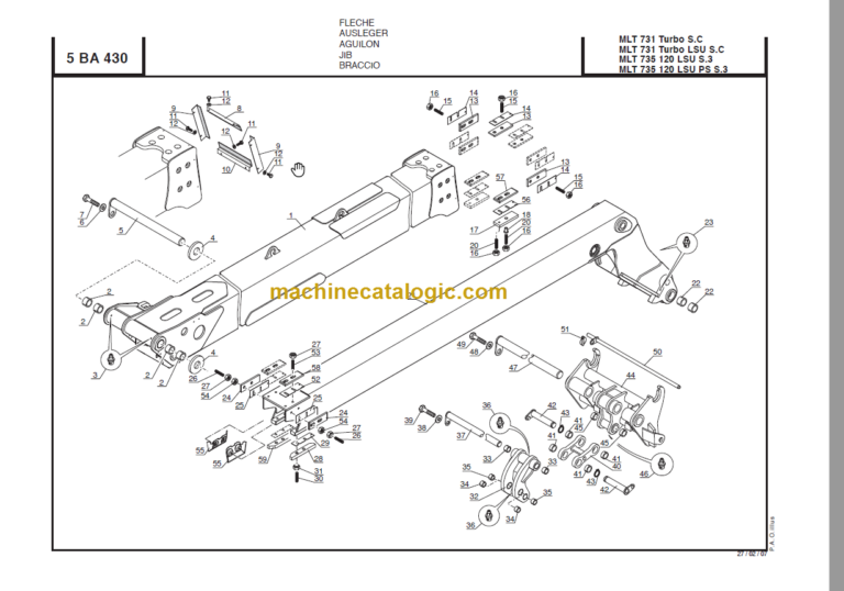 Manitou MLT 735 120 LSU PS Série 3 - E2 PARTS CATALOGUE