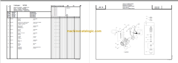 MANITOU CD 15P-CG 15P PARTS CATALOGUE