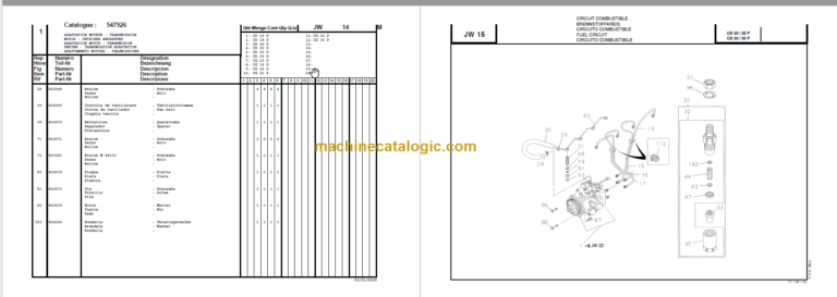 MANITOU CD 15P-CG 15P PARTS CATALOGUE