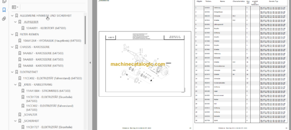 MANITOU ME 420 48V S3-US PARTS CATALOGUE