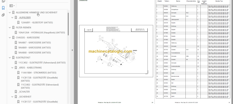 MANITOU ME 420 48V S3-US PARTS CATALOGUE
