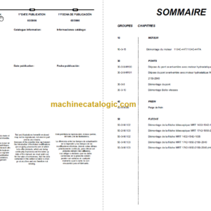 Manitou MRT 1742 MS REPAIR MANUAL FR-EN-ES