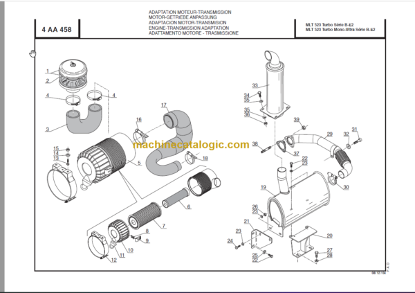 Manitou MLT 523T Mono-Ultra SB-E2 PARTS MANUAL