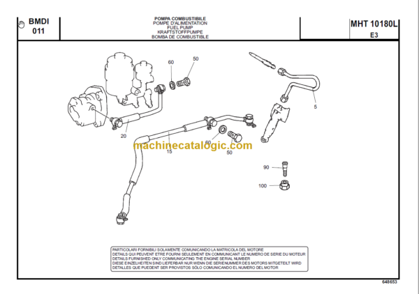 Manitou MHT 10180L E3 PARTS MANUAL