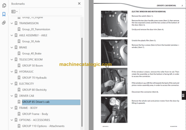 Manitou MLT-X 840 137 ST3A Repair Manual