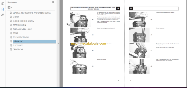 Manitou ML 635 Repair Manual