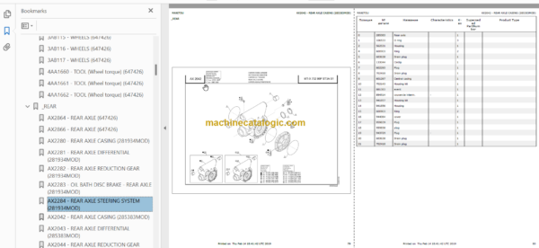 Manitou MLT-X 732 95P ST3A PARTS CATALOGUE