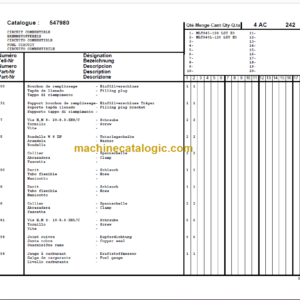 Manitou MLT 940 L 120 LSU S3-E3 PARTS CATALOGUE