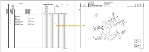 MANITOU CD 15P-CG 15P PARTS CATALOGUE