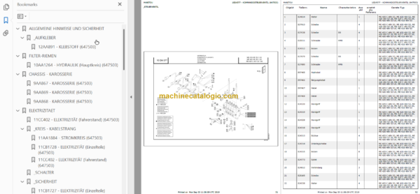 MANITOU ME 420 48V S3-US PARTS CATALOGUE